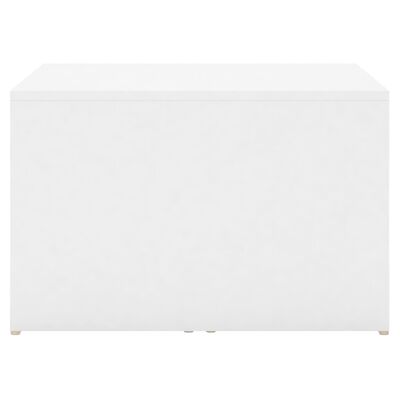 vidaXL Set de mesa de centro nido 3 pzas aglomerado blanca 60x60x30 cm