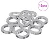 vidaXL Arandela de Resorte 12 uds. Blanco 13 x 1 mm Hierro