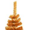 vidaXL &Aacute;rbol de Navidad con 150 LED con soporte Dorado 150 cm PET