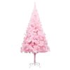 vidaXL &Aacute;rbol de Navidad preiluminado con luces y bolas rosa 210 cm