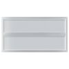 vidaXL Estantes de pared 2 uds acero inoxidable plateado 75x40 cm