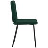 vidaXL Sillas de comedor 6 unidades terciopelo verde oscuro