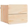 vidaXL Mesita de Noche con caj&oacute;n 2 pcs Natural 39 x 34 x 33 cm