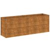 vidaXL Jardinera elevada 196x50x69 cm acero corten