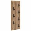 vidaXL Perchero de pared Montada en la pared Roble artisan