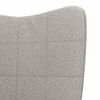 vidaXL sill&oacute;n Gris Claro 62 x 67 x 95,5 cm Tela Sherpa