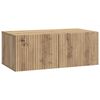 vidaXL Mueble para TV de pared Roble Artesanal 78,5 x 41 x 30 cm