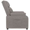 vidaXL Sill&oacute;n reclinable de tela gris taupe