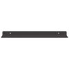 vidaXL Estante flotante 2 pcs Negro 40 x 8,5 x 2,5 cm Acero