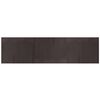vidaXL Alfombra rectangular bamb&uacute; marr&oacute;n oscuro 80x300 cm