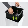 LECHUZA Macetero CUBICO 22 ALL-IN-ONE blanco brillante