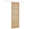 vidaXL Puerta Corredera Natural y Blanco 73,5 x 211 cm
