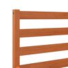 vidaXL Estructura de cama sin colch&oacute;n madera maciza marr&oacute;n 90x190 cm