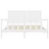 vidaXL Estructura de cama sin colch&oacute;n madera maciza de pino 160x200 cm