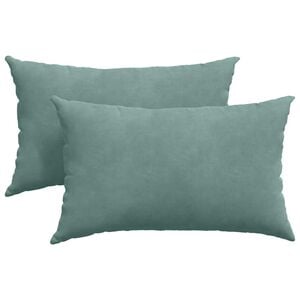 vidaXL Cojines de sof&aacute; 2 pcs Verde Mar 50 x 30 cm Tela de pana
