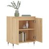 vidaXL Aparador de madera contrachapada roble Sonoma 60x35x70 cm