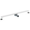 vidaXL Desag&uuml;e de ducha 360&deg; con modelo delgado Plateado 100 cm