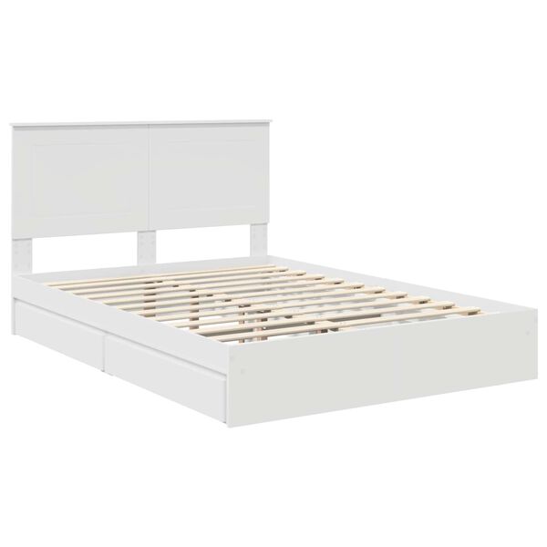 vidaXL Cama con almacenamiento 140 x 200 cm Madera de ingenier&iacute;a