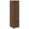 vidaXL Aparador alto roble marr&oacute;n 29,5x34x119,5 cm madera ingenier&iacute;a