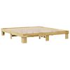 vidaXL Estructura de cama sin colch&oacute;n 180x200 cm madera maciza de roble