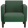 vidaXL Sill&oacute;n con reposabrazos verde oscuro 54 cm tejido de pana