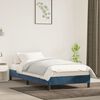 vidaXL Estructura de cama sin colch&oacute;n terciopelo azul oscuro 100x200cm