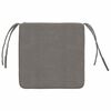 vidaXL Cojines para asiento 4 pcs Gris Claro 40 x 40 x 3 cm
