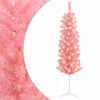 vidaXL &Aacute;rbol Navide&ntilde;o Artificial Delgado 120 cm 150 LED Blanco C&aacute;lido