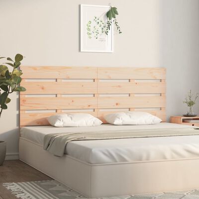 vidaXL Cabecero de cama madera maciza de pino 180x3x80 cm