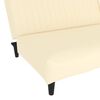 vidaXL Sof&aacute; cama de 2 plazas cuero sint&eacute;tico crema