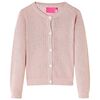 vidaXL Rebeca de punto infantil rosa suave 92