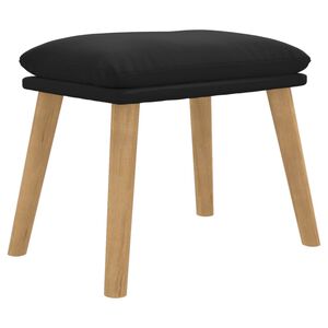 vidaXL Reposapi&eacute;s de terciopelo negro 45x29,5x35 cm