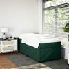 vidaXL Cama box spring con colch&oacute;n terciopelo verde oscuro 100x200 cm