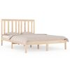vidaXL Estructura de cama madera maciza de pino 140x190 cm