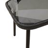 vidaXL Conjunto de Comedor de Jard&iacute;n 2 pcs Negro rat&aacute;n sint&eacute;tico