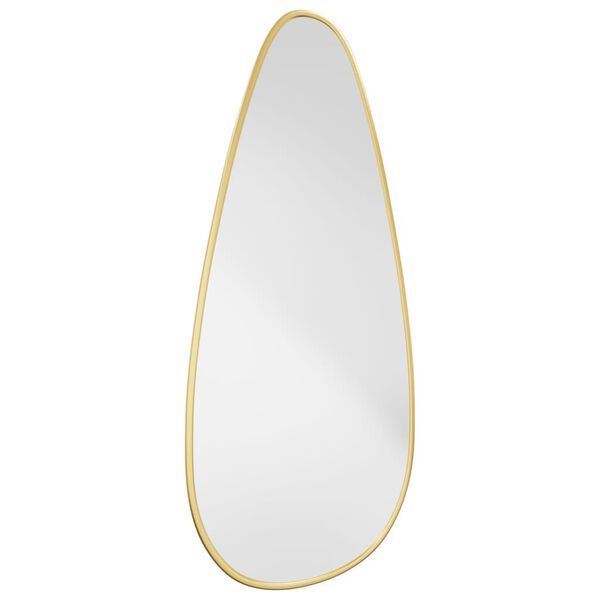 vidaXL Espejo de pared dorado 60x25 cm