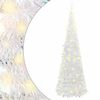 vidaXL &Aacute;rbol de Navidad artificial desplegable 200 LED blanco 210 cm