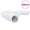 vidaXL Conducto de ventilaci&oacute;n de aluminio y PVC 6 m &Oslash;12,5 cm