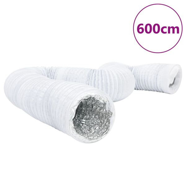 vidaXL Conducto de ventilaci&oacute;n de aluminio y PVC 6 m &Oslash;12,5 cm