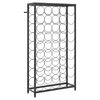 vidaXL Botellero para 45 botellas hierro forjado negro 54x18x100 cm