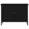 vidaXL Gabinete de TV Roble Negro 60 x 35 x 45 cm Madera contrachapada