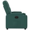 vidaXL Sillón reclinable eléctrico tela verde oscuro