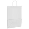 vidaXL Bolsas de papel con asas 250 uds blanca 32x17x44 cm