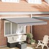 vidaXL Toldo Retr&aacute;ctil Gris Claro 300 x 250 cm Poli&eacute;ster y Acero