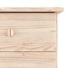 vidaXL Mesita de noche ALTA madera maciza de pino 41x35x41 cm