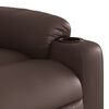 vidaXL Sillón reclinable eléctrico de cuero sintético marrón