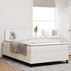vidaXL Cama tipo Box Spring Manual Crema y Blanco 193 x 120 x 88 cm