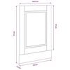 vidaXL Panel para lavavajillas Porto madera contrachapada blanco