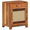 vidaXL Mesita de noche de madera maciza reciclada 40x30x50 cm