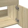 vidaXL Set de muebles de ba&ntilde;o 2 pzas madera contrachapada roble Sonoma